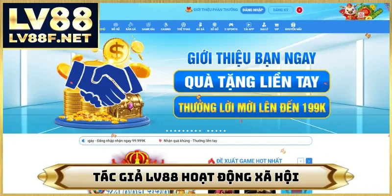 Tác giả LV88 hoạt động xã hội