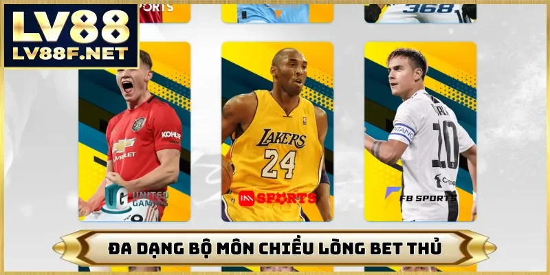 Đa dạng bộ môn chiều lòng bet thủ