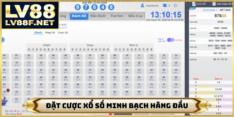 Đặt cược xổ số minh bạch hàng đầu