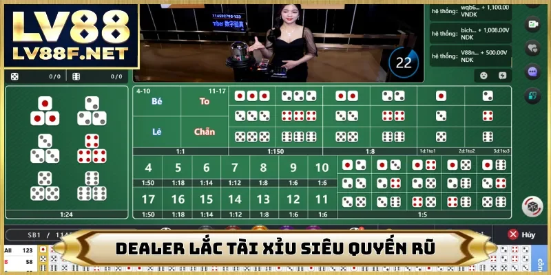 Dealer lắc tài xỉu siêu quyến rũ