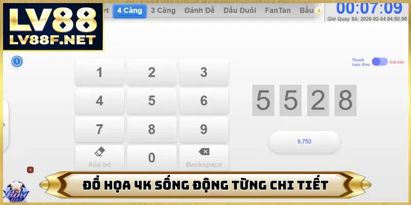 Đồ họa 4K sống động từng chi tiết