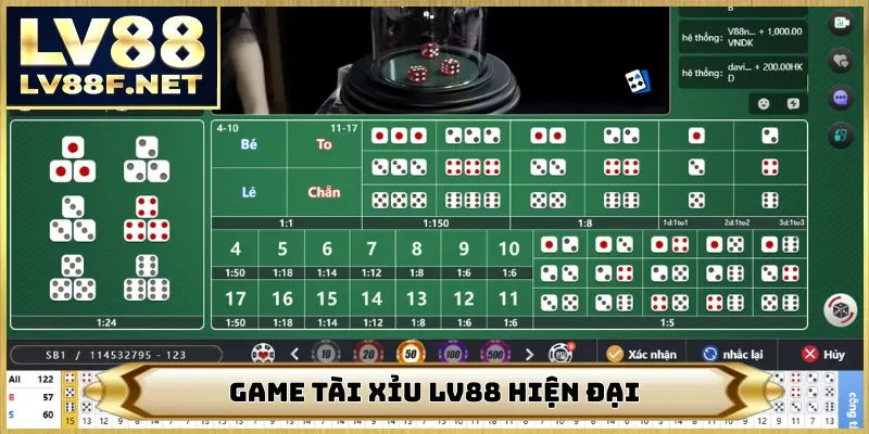 Game tài xỉu LV88 hiện đại