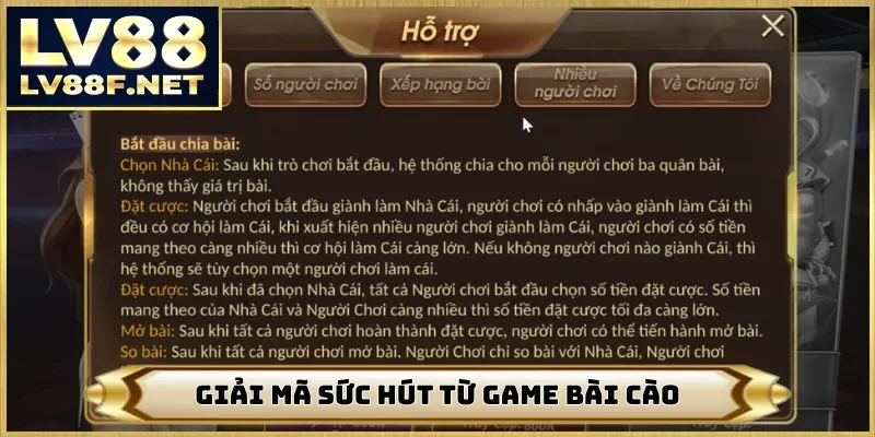 Giải mã sức hút từ game bài cào