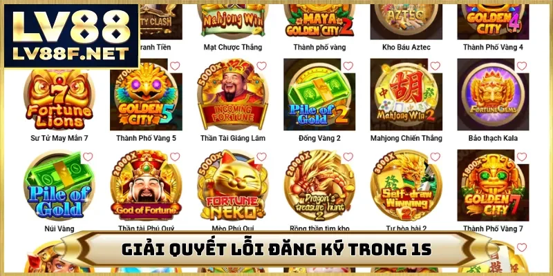 Giải quyết lỗi đăng ký trong 1s
