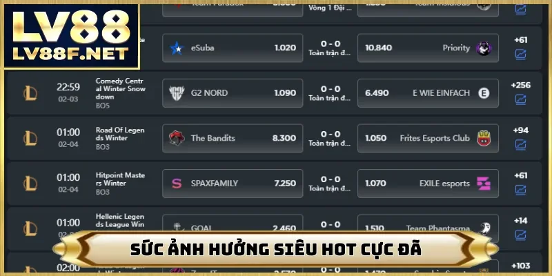 Sức ảnh hưởng siêu hot cực đã