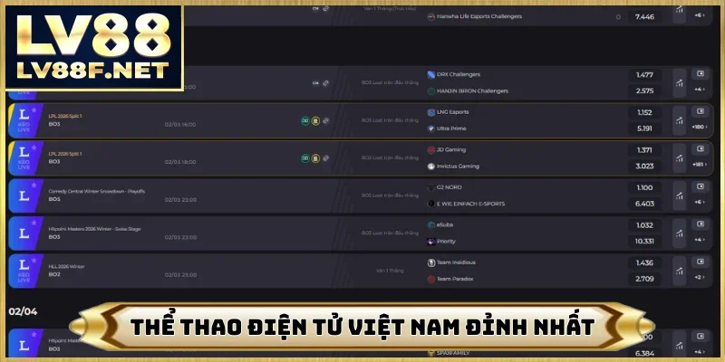 Thể thao điện tử Việt Nam đỉnh nhất