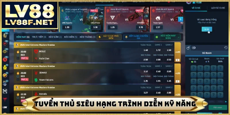 Tuyển thủ siêu hạng trình diễn kỹ năng